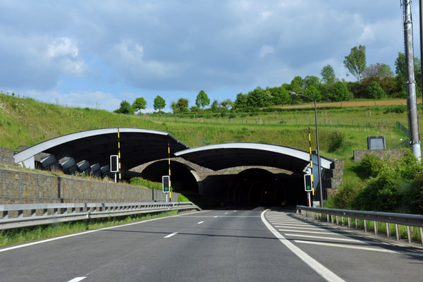 Tunnel on the A7 - Route du Nord - Mersch, Luxembourg