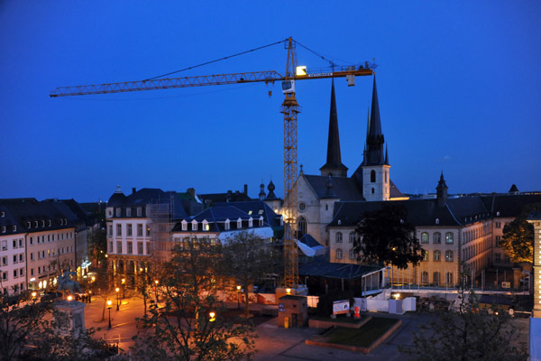 Place Guillaume II from the Hotel Vauban, Luxembourg