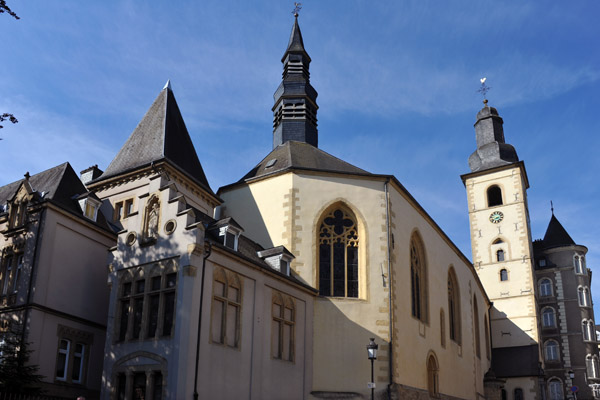 glise St. Michel, built on the oldest religious site  in Luxembourg City