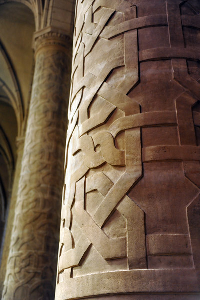Detail of a column, Cathdrale de Notre-Dame, Luxembourg