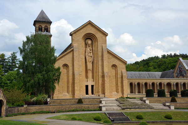 Destroyed during the French Revolution, Orval Abbey was reestablished in 1926