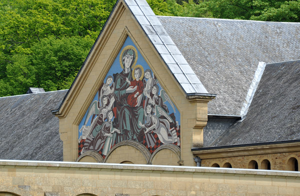 Mural - Madonna and Child with Angels, Abbaye d'Orval