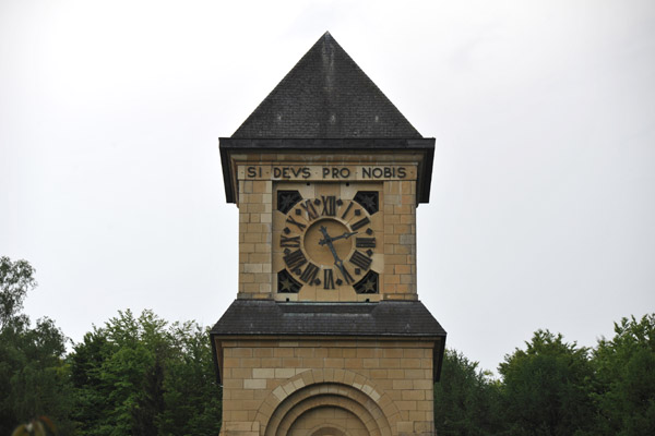 Clock Tower of Orval Abbey - Si Deus Pro Nobis