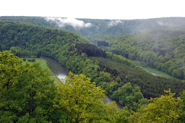 Ardennes and Semois River Valley from Herbeumont Castle