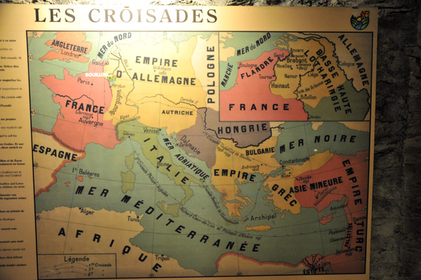 Map of the Crusades, Bouillon Castle