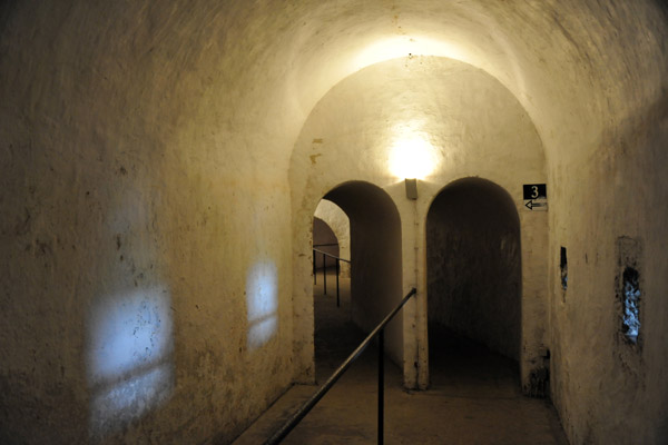 Inside the galleries of the Citadel of Dinant