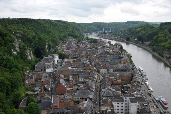 View of the City of Dinant and the River Meuse looking south from the Citadel