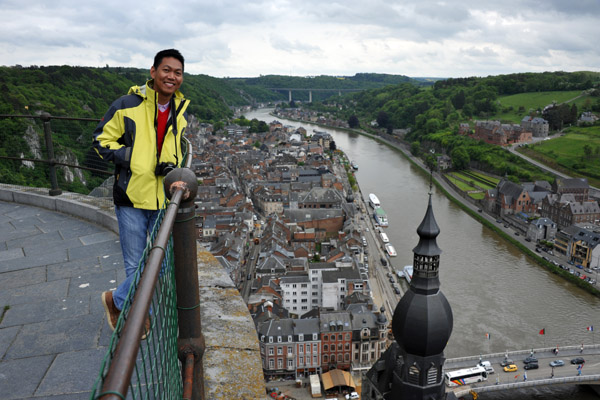 Dennis on top of the Citadel of Dinant