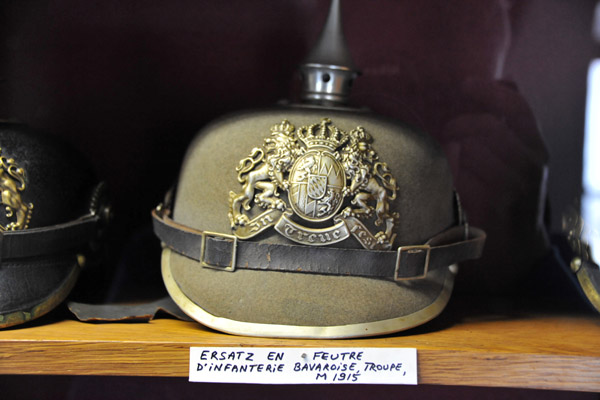 Bavarian Infantry Helmet, 1915, Citadel of Dinant