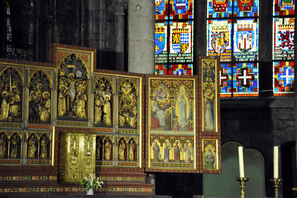 The altar of Saint Perpte in the collegiate church of Notre-Dame in Dinant