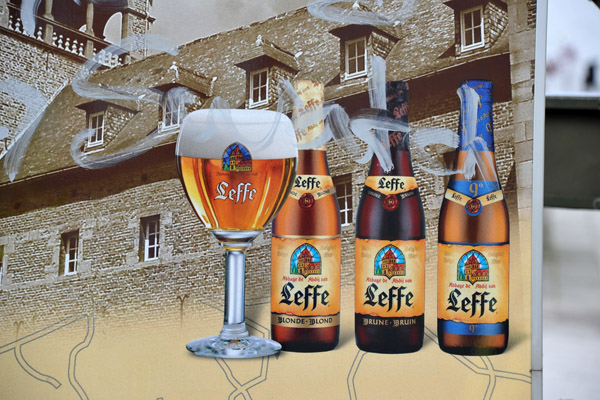 The Abbey bell tower is on each bottle of Leffe beer
