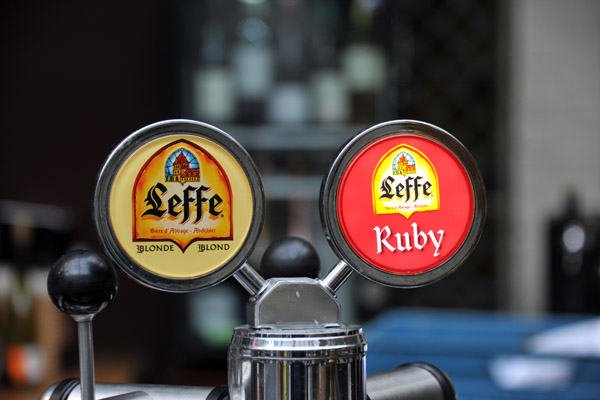 Leffe on tap - Blonde and Ruby