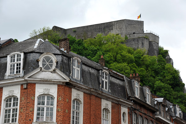 Citadel of Dinant rising over Place Patenier