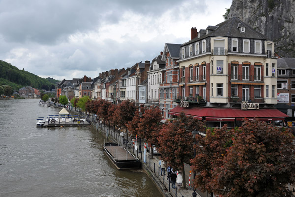 View of the right bank of the Meuse from Pont Charles de Gaulle, Dinant