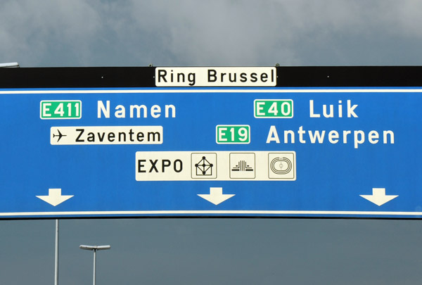 Brussels Ring leading to the Expo, site of the iconic Atomium