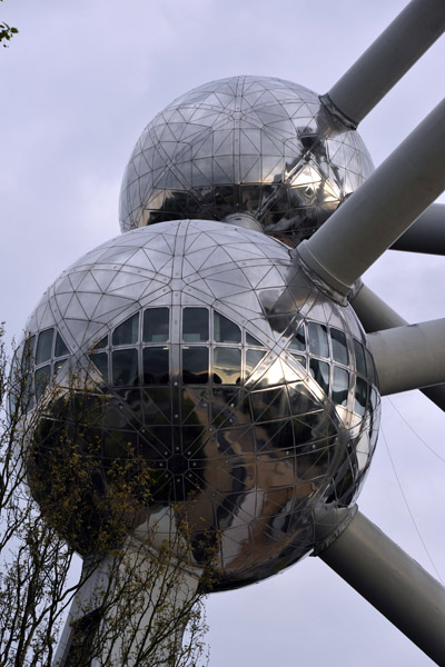 2 of the 9 spheres of the Atomium, Brussels