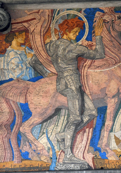 Mosaic frieze, Cinquantenaire Arcade 