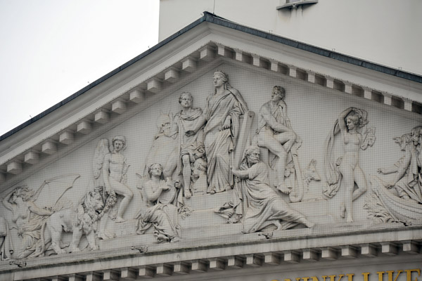 Pediment sculpture - Theatre Royal de la Monnaie