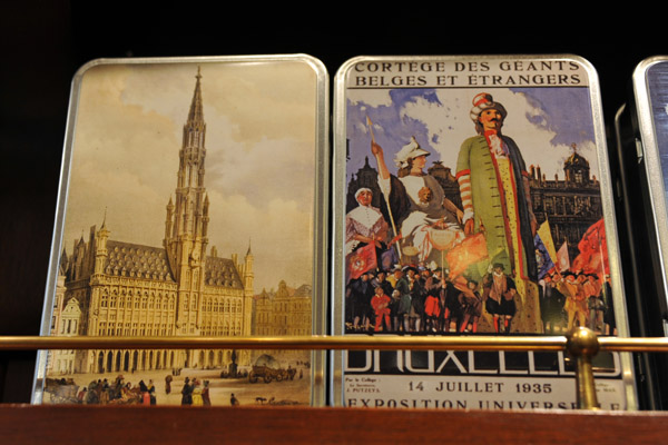Chocolate tins, La Belgique Gourmande, Galerie de la Reine, Brussels