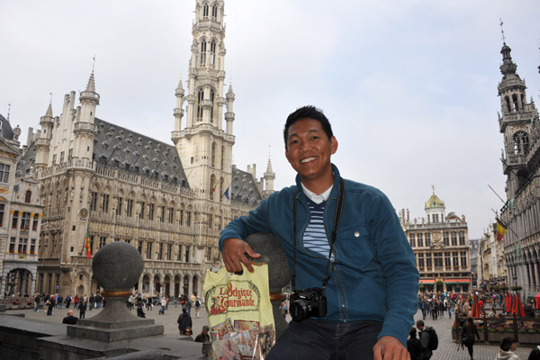 Dennis at the Grand Place, Brussels