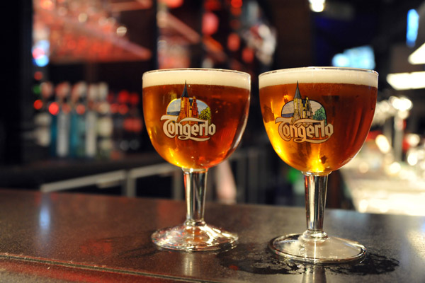 Tongerlo Blond, one of Belgium's genuine abbey beers - winner of 2014 World's Best Beer across all beer categories