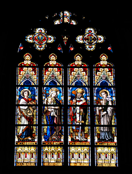 Stained glass window, Onze-Lieve-Vrouwekerk, Brugge