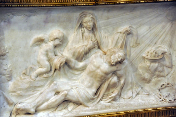 Bas relief of the Pietà, Onze-Lieve-Vrouwkerk, Brugge