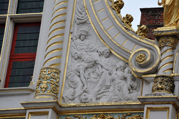 Bas relief sculptures, Bruges Vrije De Burg
