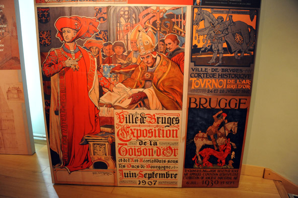 1907 French poster - Exposition of the Tolson dOr - Order of the Golden Fleece