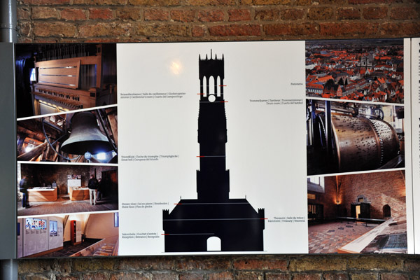 Schematic of the Belfry of Bruges (Belfort)