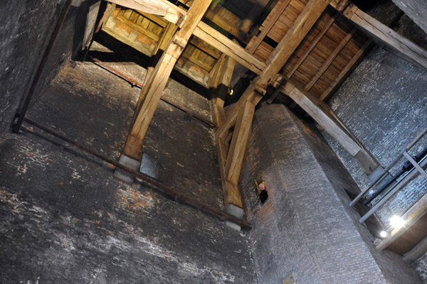 Interior of the Belfort of Bruges looking up