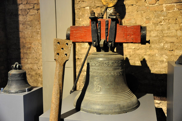 Old bell inscribed Georgius - Belfort of Bruges