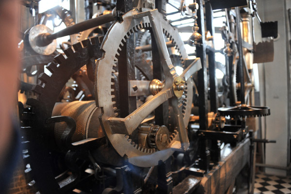 Clock mechanism, Belfort of Bruges