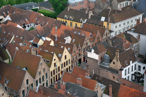 View of Oude Burg from the Belfort, Brugge