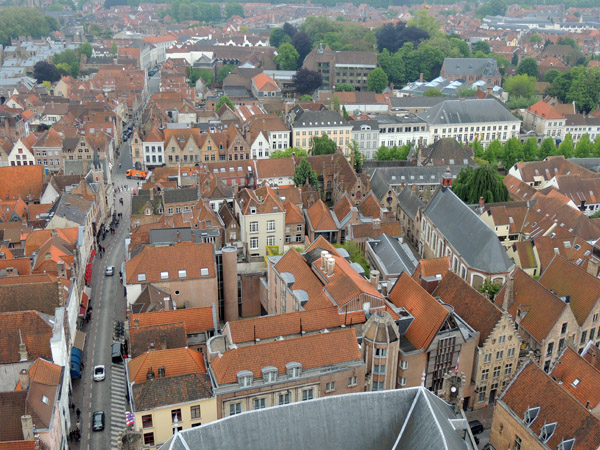 View to the southeast from the Belfort, Brugge