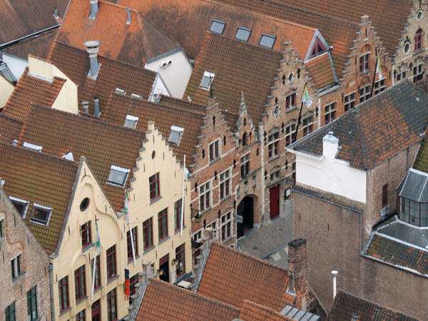 View of Oude Burg from the Belfort, Brugge