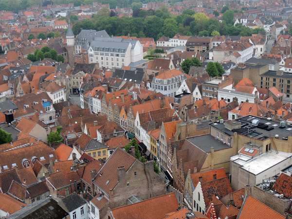 Sint-Amandsstraat and the imposing Hotel Dukes' Palace, Bruges