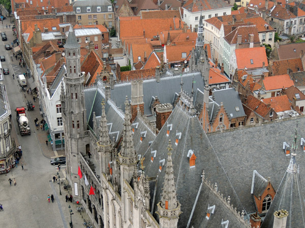Roof of the Provincial Court of West Flanders from the Belfort, Brugge