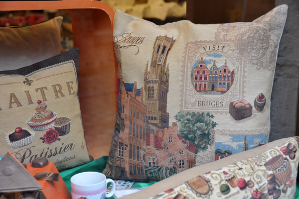 Souvenir pillows of Bruges