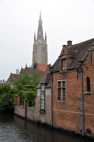 View from the Zonnkemeers Bridge, Bruges