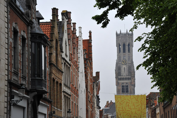 Steenstraat and the Belfort of Bruges