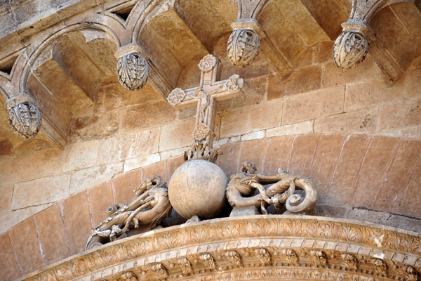 Cross over the western entrance, Palma Cathedral