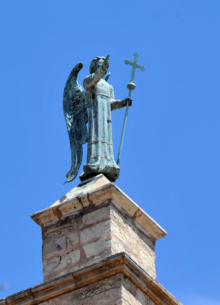 Sculpture of an angel on top of the Royal Palace