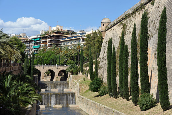 Western walls of the old city of Palma de Mallorca