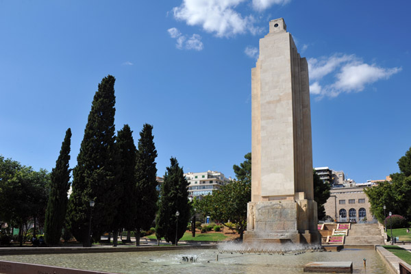 Monument to the sinking of the heavy cruiser Baleares in 1937 during the Spanish civil war