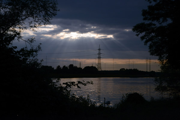 Dusk over the River Main at Kleinostheim