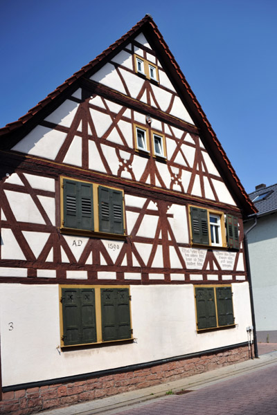 House built in 1590, Turmstrae, Growallstadt