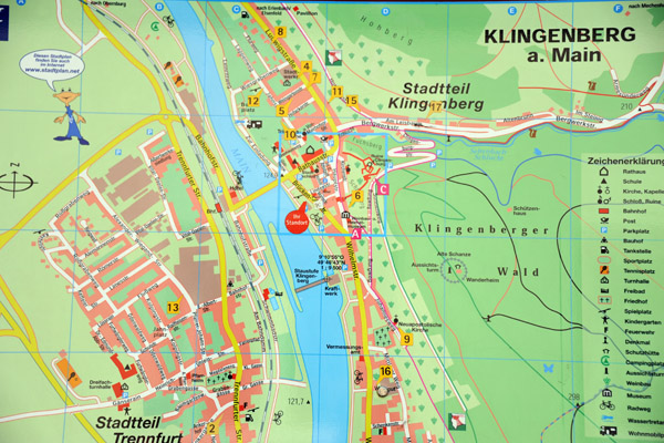 Map of Klingenberg am Main