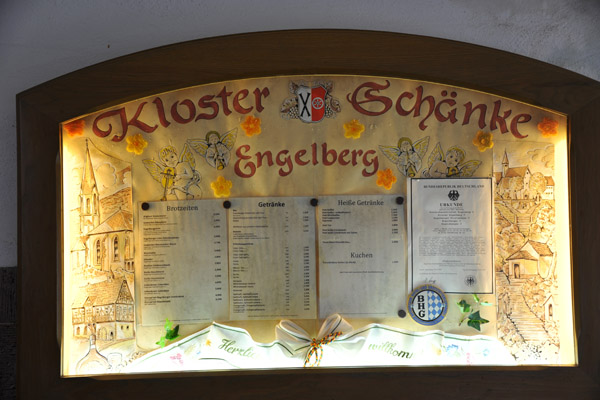 Kloster Schänke Engelberg menu