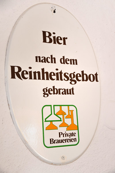 Brewed according to the Law of Beer Purity